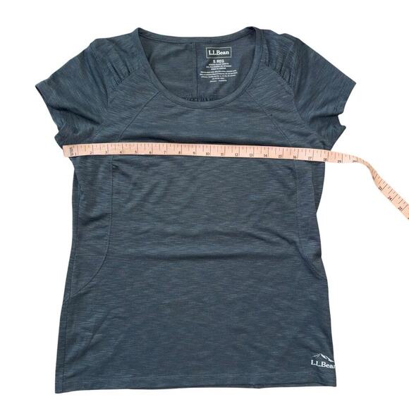 L.L. Bean Casual Gray Crew Neck T Shirt Women’s S Activewear Comfy Minimalist - Picture 5 of 9